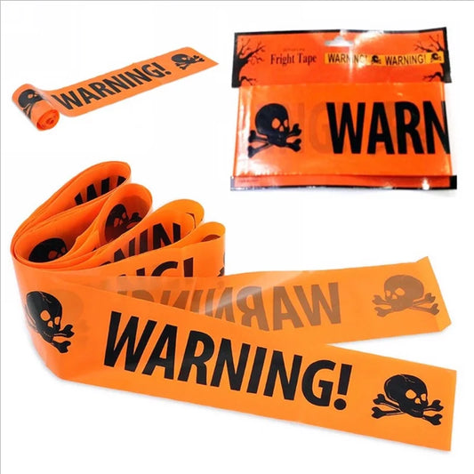 Halloween Window Prop Warning line Halloween Decoration