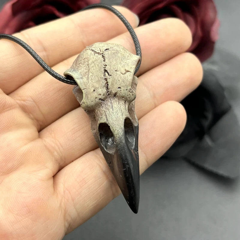 Raven Skull Necklace