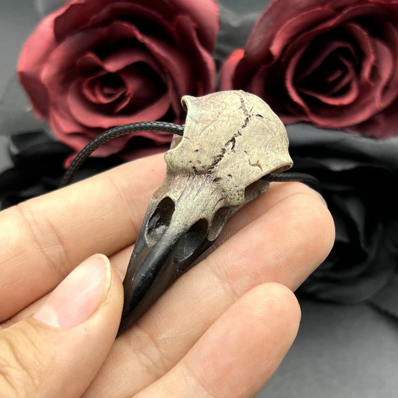 Raven Skull Necklace